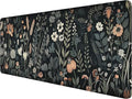 Floral Gaming Mouse Pad Desk Pad Aesthetics Flower Plant Weeds XL Mouse Pad Large Mousepad Extended Laptop Keyboard Mat Gaming Desk Pad Mouse Mat Office Computer Keyboard Laptop Home 31.5"x11.8" by Unknown