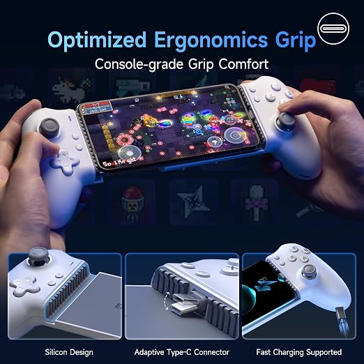 EasySMX M15 Mobile Gaming Controller for Android/iPhone 15 Series, Android Controller with Hall Trigger/Joysticks for Play Minecraft, COD - Image 8