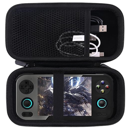 WAIYUCN Hard Carrying Case Compatible with RG476H Retro Game Console Handheld Game Protective Case (Black) by WAIYUCN