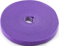 Reusable Fastening Tape Cable Ties 3/4 Inch Double Side Hook Roll (25 Yard, Purple) by SAISN