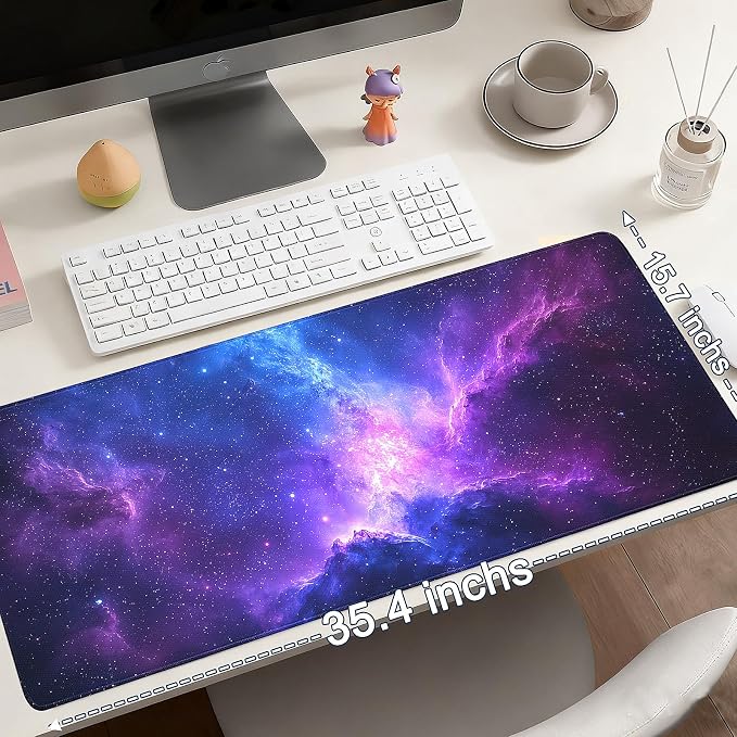 Mouse Pad Gaming - Desk Mat for Keyboard and Mouse - Large Mouse Pad for Desk, Mousepad (35.4" X 15.7") with Non-Slip Base, Desks Pad Mat Office and Home - Image 6