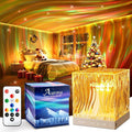 Crystal Lamp for Bedroom, 15 White Noise Machine Room Lights for Bedroom, Bluetooth Music Night Light Projector, RGB Aurora Ocean Light Projector, Remote Dimmable Crystal Table Lamp,Teen Girls Gifts by Mubarek
