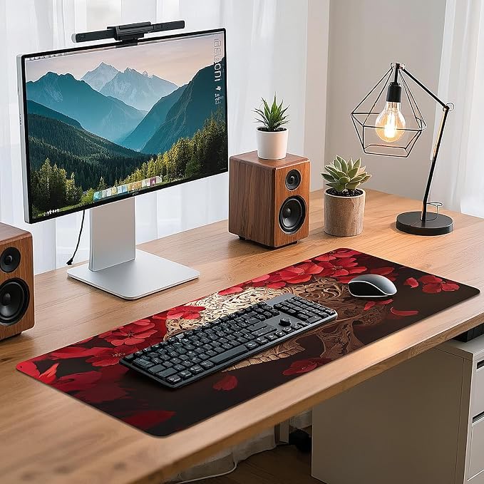 Gaming Mouse Pad - (31.5"×11.8") Skull Large Mouse Pads for Desk - Desk Mat for Keyboard and Mouse with Non-Slip Base, Desks Pad Matfor Game/Office & Home - Image 7