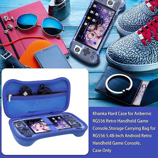 khanka Hard Case for Anbernic RG557/RG556 Retro Handheld Game Console,Blue - Image 7