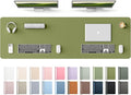 YSAGi Leather Desk Protector, Office Mat, Large Mouse Mat, Non-Slip PU Leather Blotter, Laptop Desk Mat, Waterproof Writing Pad for Office and Home(Green, 63" x 17.2") by YSAGi