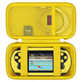 Elonbo Carrying Case for TaddToy/WELLST·G/Beijue/FAMILY POCKET/CCTU/X- JOYKIDS/GREENCREEK/Beico/KAVOYI/GuaiyeyeAP/TEBIYOU Handheld Game Console, Portable Electronic Gaming Player Bag, Yellow by Elonbo