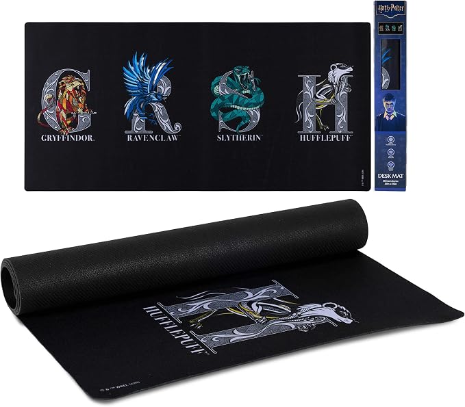 Harry Potter Large Gaming Mouse Pad 31"x15" XL Computer Desk Mat, Anime | Oversized 31x15in Harry Potter anime gaming mouse pad, smooth fabric top, stitched edges, non-slip rubber base. by CultureFly
