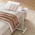Sakugi Overbed Bedside Table with Wheels, Right-Side Tilt Top, Laptop Desk by Sakugi