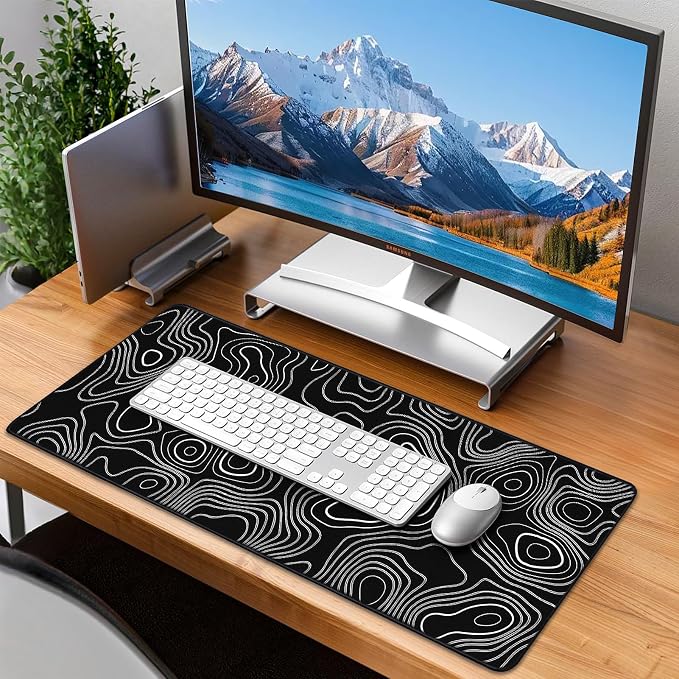 Mouse Pad Gaming - Desk Mat for Keyboard and Mouse - Large Mouse Pads for Desk, Gaming Mousepad with Non-Slip Base, Desks Pad (31.5" X 11.8") for Game, Office and Home - Image 7