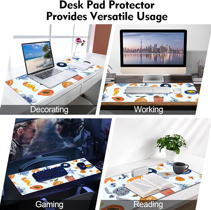 Galdas Gaming Mouse Pad XXL XL Large Long Extended Big Mousepad Non-Slip Rubber Keyboard Mouse Pad with Stitched Edges for Laptop Home Office (31.5x11.8x0.08 Inch) -Shell 2025 - Image 7