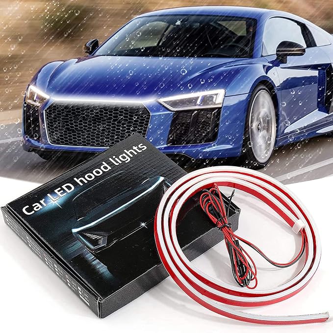 Car LED Hood Light Strip for Cars, SUVs, Trucks, White, 59 Inch - Image 3