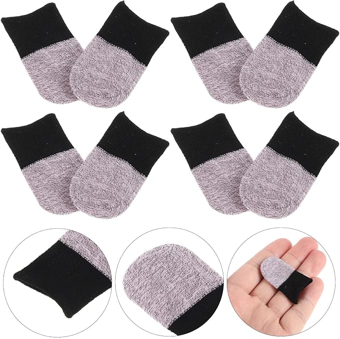 Alipis 100pcs Gaming Finger Sleeves for Touchscreens with Advanced Sweat Absorber and Lightweight Polyester Material, Anti-Slip Design for Intensive Sessions, Comfortable Black and Pink - Image 9
