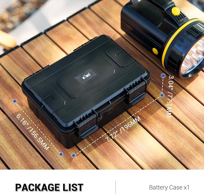 KIWIFOTOS 15 pcs D Cell Battery Organizer Case IP67 Waterproof - Image 7