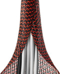 ZhiYo Cable Sleeve, 6.6ft - 4/5 inch, Black - Red by ZhiYo