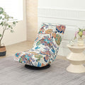 Stretch Swivel Floor Gaming Chair Slipcover - Printed Reclining Folding Protective Lounge Rocker Seat Cover,1 Pack,13 by BSYMDH