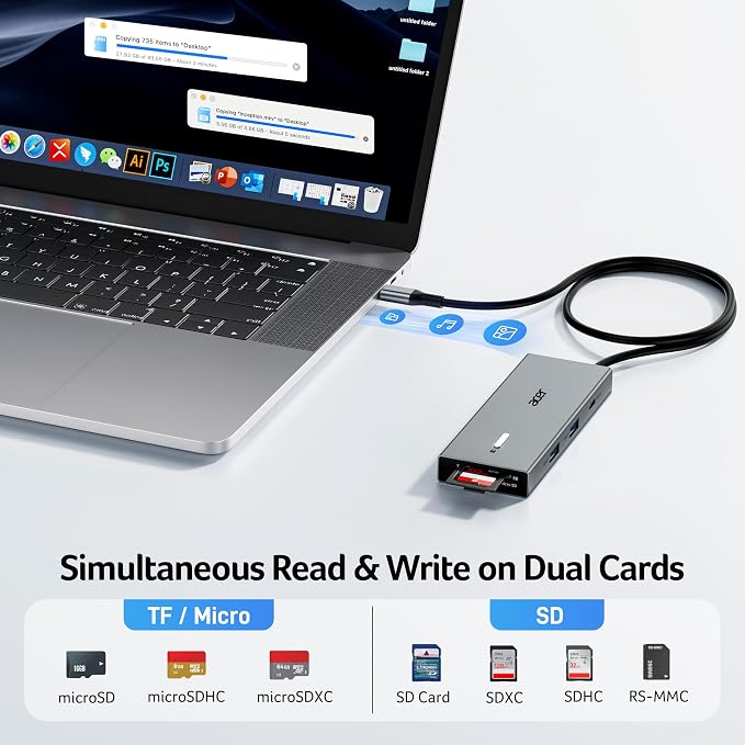 Acer USB-C Docking Station Dual Monitor, 9-in-1 Laptop Dock with 2 HDMI - Image 8