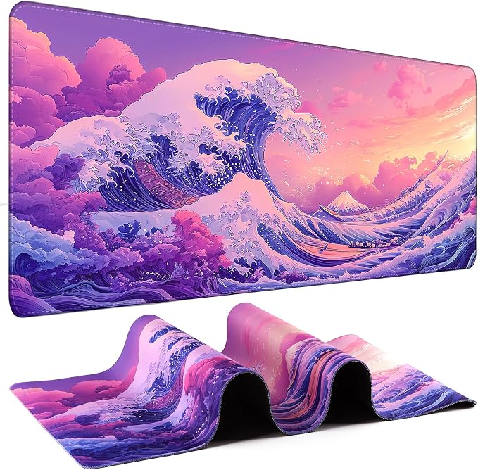 Mouse Pad Gaming - Desk Mat for Keyboard and Mouse - Large Mouse Pad for Desk, Mousepad (35.4" X 15.7") with Non-Slip Base, Desks Pad Mat Office and Home by Unknown