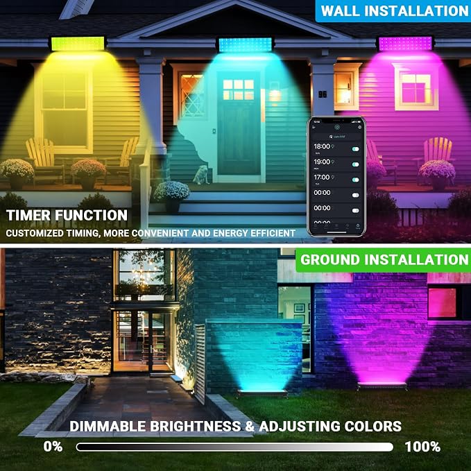96W IP66 Waterproof Stage Wash Light Bar by APP & Remote Control - Image 4
