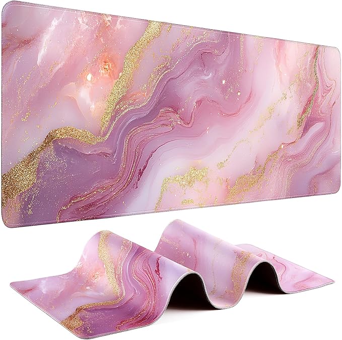 Gaming Mouse Pad - (31.5"×11.8") Marble Large Mouse Pads for Desk - Desk Mat for Keyboard and Mouse with Non-Slip Base, Desks Pad Matfor Game/Office & Home by Unknown
