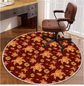 4ft/48in Home Office Chair Mat for Hardwood Floor, Anti-Slip Desk Chair Mats, Computer Gaming Chair Mats for Rolling, Low Pile Carpet Floor Chair Mat(Red-1) by Soofteilliv