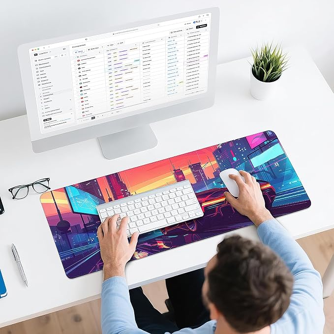 Gaming Mouse Pad - (31.5"×11.8") Sports Car Large Mouse Pads for Desk - Desk Mat for Keyboard and Mouse with Non-Slip Base, Desks Pad Matfor Game/Office & Home - Image 6