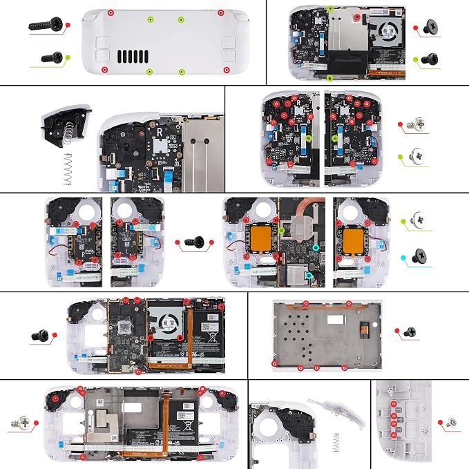 eXtremeRate DIY Full Set Shell with Buttons for Steam Deck LCD, Custom Faceplate Back Plate Replacement Shell for Steam Deck LCD - Purple [Console NOT Included] - Image 9