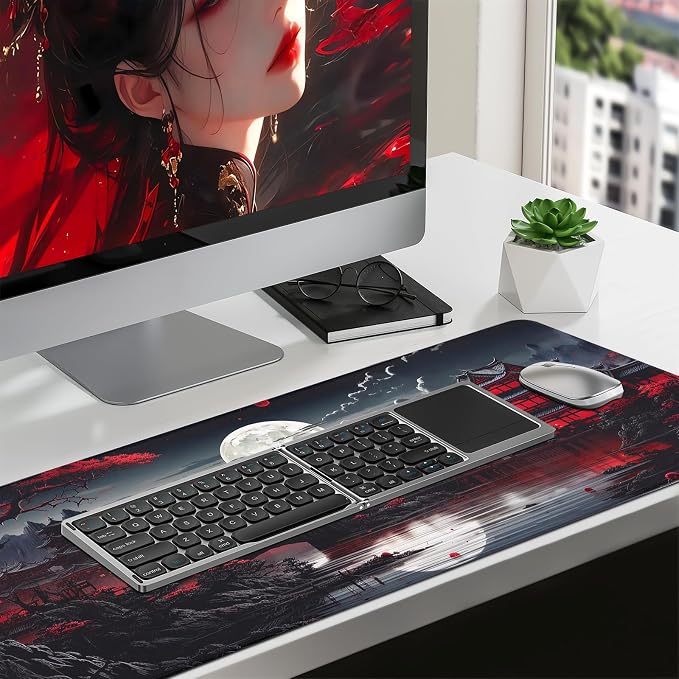FreeNook Mouse Pad Gaming Mousepad,Large Mousepads for Keyboard and Mouse with Non-Slip Rubber Base,Suitable for School,Office,Home,35.4 x 15.7 Inch - Image 3
