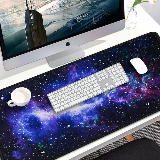 Large Mouse Pad, 31.5x15.7 inch Large Gaming Extended Computer Keyboard Mouse Mat, Water Resist Non-Slip Mousepad Rubber Base Long XXL Desk Mouse Pad for Work & Gaming, Office & Home - Image 7