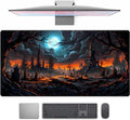 Dark Fantasy Castle Desk Pad Extended Gaming Mouse Pad, XXL Large Computer Laptop Keyboard Wireless Mouse Mat, Office Desk Decor Mousepad Deskmat with Stitched Edges Matt 31.5x15.7 in by TENG+DA+QING
