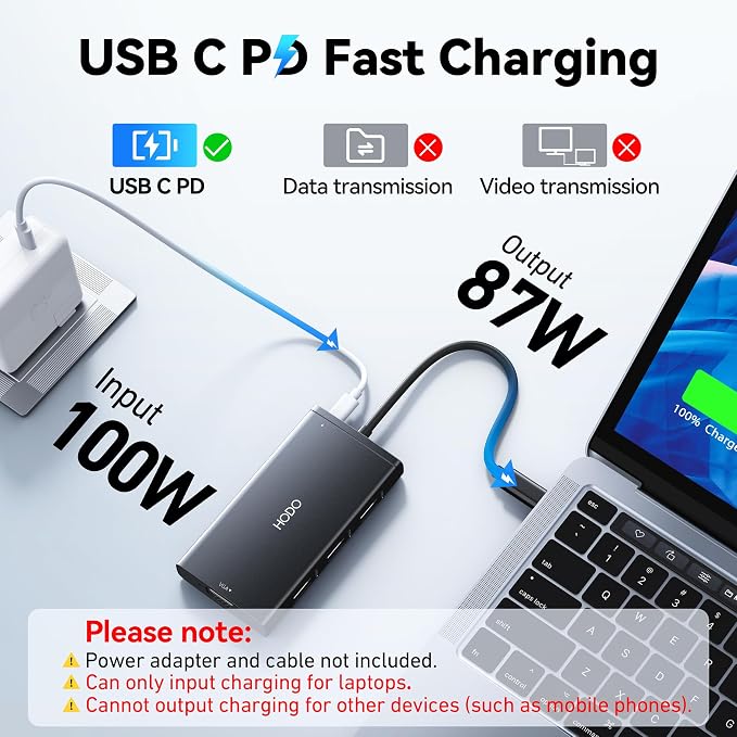 USB C Docking Station Dual Monitor for HP,Laptop Docking Station 3 Monitors - Image 7