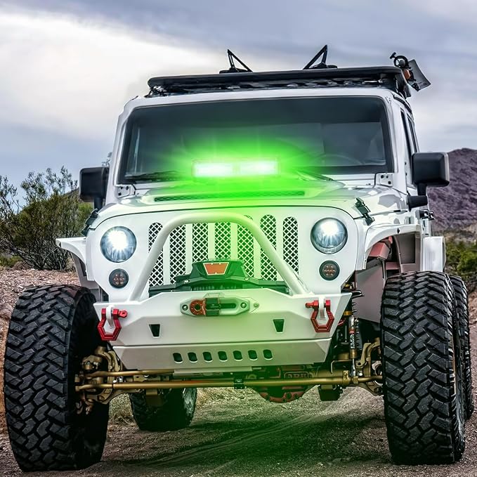 Nilight 12 Inch LED Light Bar 240 W Green - Image 8
