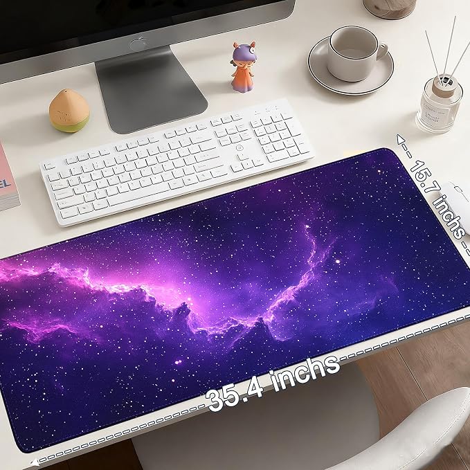 Mouse Pad Gaming - Desk Mat for Keyboard and Mouse - Large Mouse Pad for Desk, Mousepad (35.4" X 15.7") with Non-Slip Base, Desks Pad Mat Office and Home - Image 6