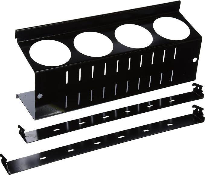 Wall Control Pegboard Spray Can Holder Bracket and Aerosol Can Organizer Pegboard and Slotted Tool Board - Black by Wall+Control
