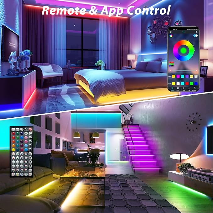 Ledagic Led Lights for Bedroom 190 ft (2 Rolls of 95ft), Led Lights Strip - Image 3