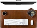 ELIZO Personalized Custom Desk Pad Set Real Leather Desk Mat Mouse Pad Unique Gifts for Him Her Leather Gifts for Men Women Engraved Embossed Monogrammed Corporate Gifts by Elizo