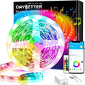 DAYBETTER Smart Led Lights 32.8 ft, 2835 RGB Led Strip Lights Kits with 24 Keys Remote, App Control Timer Schedule Led Music Strip Lights by DAYBETTER