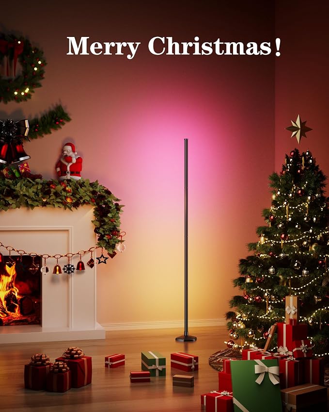 YIKBIK 2PCS RGB Floor Lamp, Bluetooth APP and Remote Control 65" Smart Modern Standing Lamp Music Sync 16 Million DIY Colors Changing LED Floor Lamp with Heavy Base for LivingRoom Bedroom GameRoom - Image 5