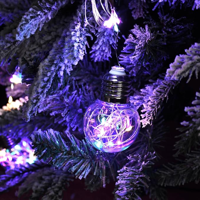 YOLIGHT Wishing Ball Curtain Lights 200 LED Window Curtain String Light with Remote, USB Battery Powered Twinkle Globe Fairy Lights for Wedding Party Bedroom Christmas Decoration (Multi-Colored) - Image 8