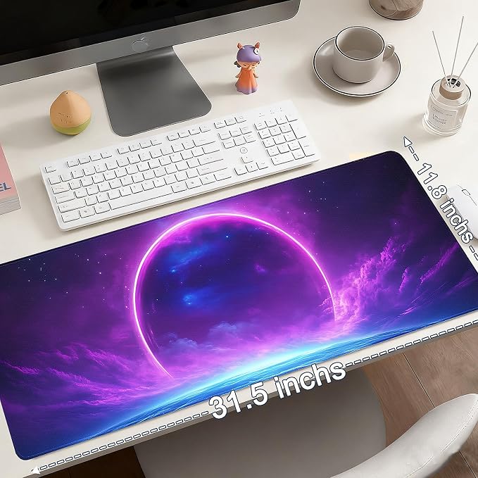 Mouse Pad Gaming - Desk Mat for Keyboard and Mouse - Large Mouse Pads for Desk, Gaming Mousepad with Non-Slip Base, Desks Pad (31.5" X 11.8") for Game, Office and Home - Image 6