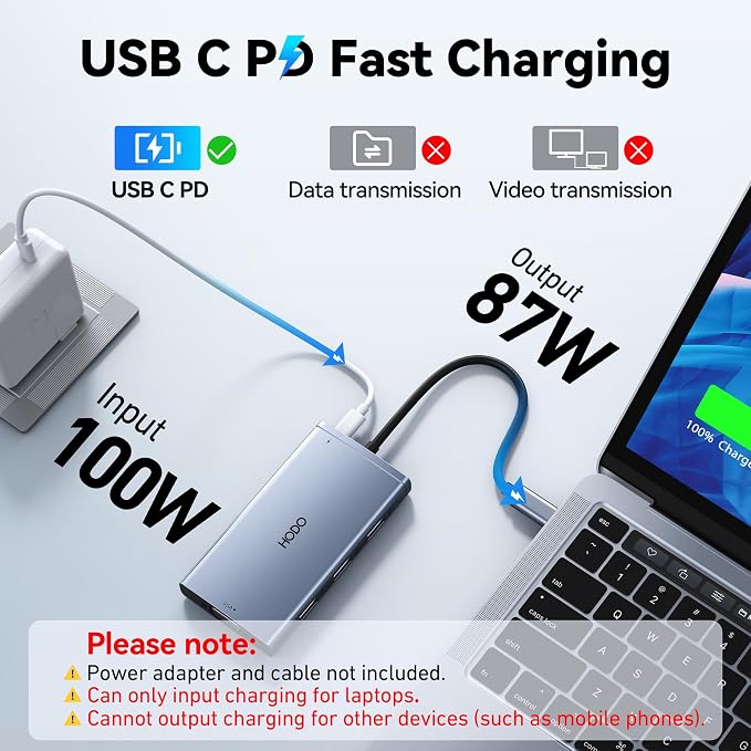 USB C Docking Station Dual Monitor for HP,Laptop Docking Station 3 Monitors - Image 7