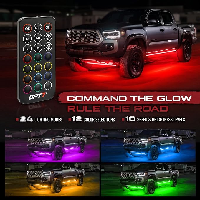 OPT7 Aura RGB Aluminum Truck Underglow Kit with Remote Control - Image 4