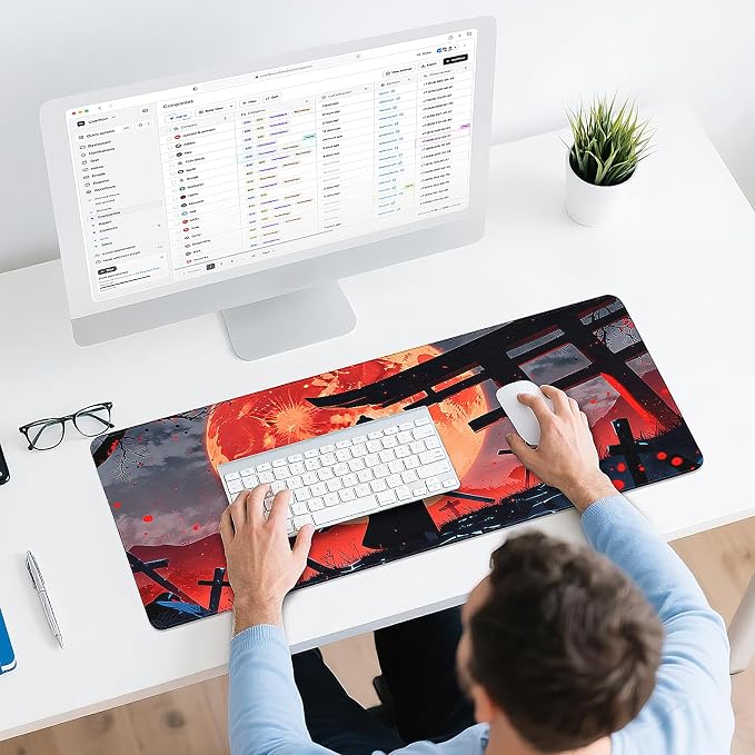 Gaming Mouse Pad - (31.5"×11.8") Japanese Samurai Large Mouse Pads for Desk - Desk Mat for Keyboard and Mouse with Non-Slip Base, Desks Pad Matfor Game/Office & Home - Image 6
