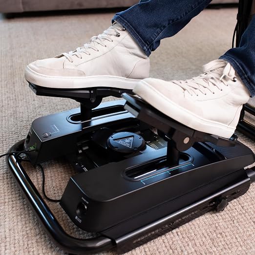 Turtle Beach VelocityOne Universal Rudder Pedals for Windows 10 & 11 PCs, Xbox Series X, Xbox Series S, and Xbox One Featuring Smooth Rudder Axis, Adjustable Brakes and Pedal Width – Black - Image 6