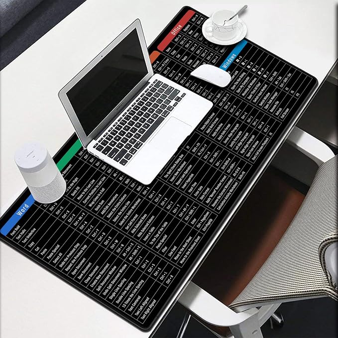 JIALONG Large Gaming Mouse Pad Desk Mat Office Software Excel Shortcuts Mousepad with Personalized Design Extended Size 35.4 X 15.7inches by Office Users - Image 7