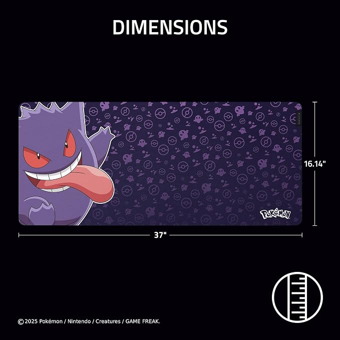 Razer Gigantus V2 XXL Gaming Mouse Pad, Gengar Edition | Textured Micro-Weave Cloth Surface, Thick, High-Density Rubber Foam, Anti-Slip Base - Image 5