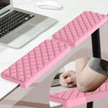 MEKASS L-Shaped Desk Elbow Pad for Desk, Memory Foam Elbow Support Padding with Non-Slip, Ergonomic Desk Edge Cushion, Wrist Comfort Support for Office Home 2 Pcs (Diamond Pink) by Mekass