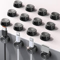 16Pack Cord Organizer [Dual Spring & Clasp, Max Secure] Cable Clips - Chfeila Cord Holder, Desk Cable Management, Adhesive Phone Charging Wire Holder for Nightstand/Car/Wall, Office Accessory - Black by Chfeila