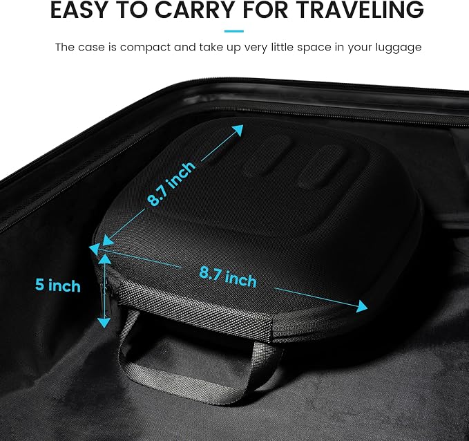 Q3S Hard Carrying Case for Meta Quest 3/Quest 3S VR Headset, Touch Controller, Original Fabric Strap & Accessories, Ideal for Travel & Home Storage with Comfort Protection - Image 8