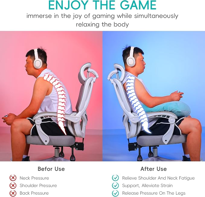 TYYIHUA Gaming Pillow for Lap Arm Rest Gaming, for Reading, Working, Reading Pillow, Lap Pillow - Image 2