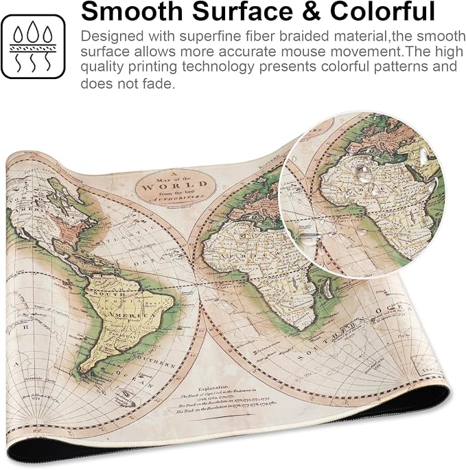 Professional Gaming Mouse Pad XXL & Computer Large Mouse Pad Table Mat(35.4x15.7x0.1IN, Ball) - Image 4